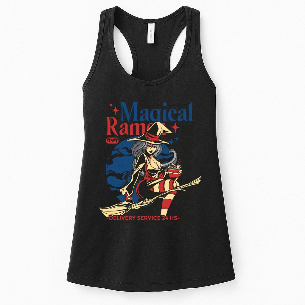 Magical Sexy Roman Noodle Witch Womens Tank Top