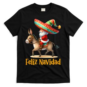 Mexican Santa Riding Donkey Christmas Navidad Mexicana T-Shirt