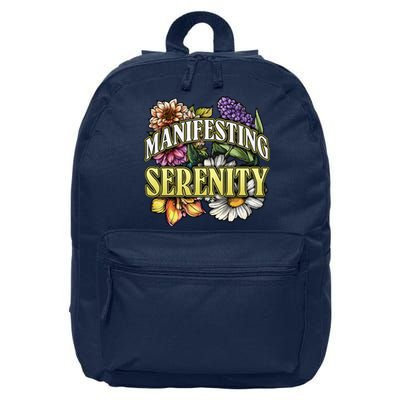 Manifestation Serenity Relaxation Mindfulness Calm Positive 16 in Basic Backpack