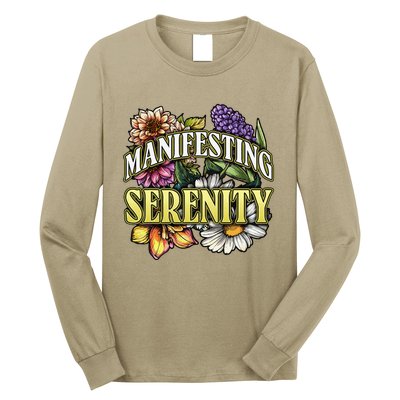 Manifestation Serenity Relaxation Mindfulness Calm Positive Long Sleeve Shirt