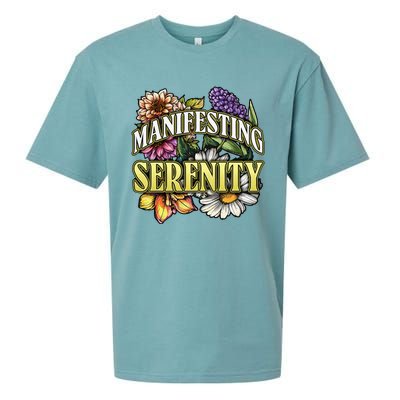 Manifestation Serenity Relaxation Mindfulness Calm Positive Sueded Cloud Jersey T-Shirt