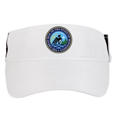 Minnesota State Seal North Star Mn State Seal Common Loon Adult Drive Performance Visor