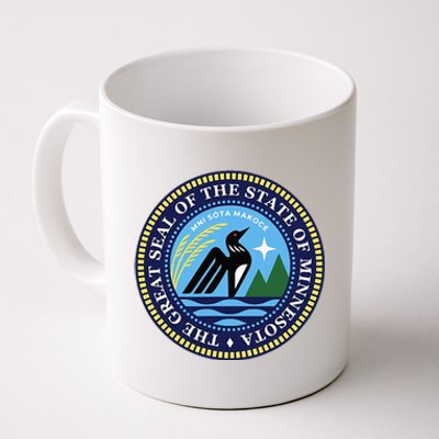 Minnesota State Seal North Star Mn State Seal Common Loon Coffee Mug