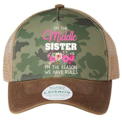 Middle Sister Shirts Im The Reason We Have Rules Matching Legacy Tie Dye Trucker Hat