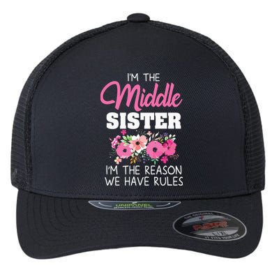 Middle Sister Shirts Im The Reason We Have Rules Matching Flexfit Unipanel Trucker Cap