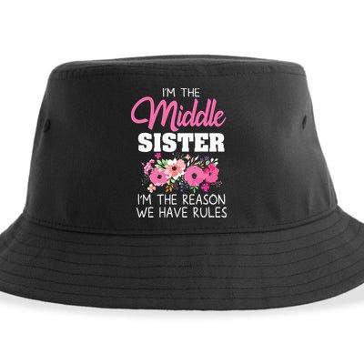 Middle Sister Shirts Im The Reason We Have Rules Matching Sustainable Bucket Hat