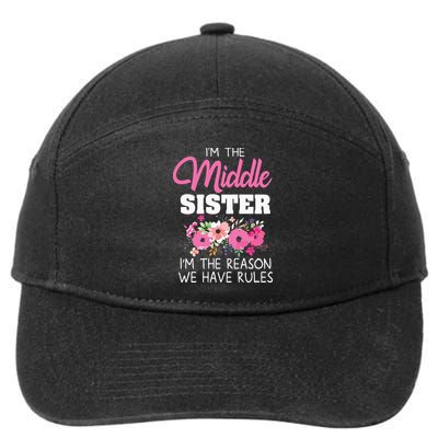 Middle Sister Shirts Im The Reason We Have Rules Matching 7-Panel Snapback Hat