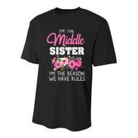 Middle Sister Shirts Im The Reason We Have Rules Matching Youth Performance Sprint T-Shirt