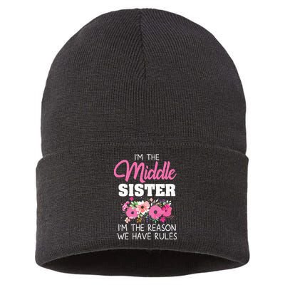 Middle Sister Shirts Im The Reason We Have Rules Matching Sustainable Knit Beanie