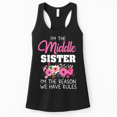 Middle Sister Shirts Im The Reason We Have Rules Matching Womens Tank Top
