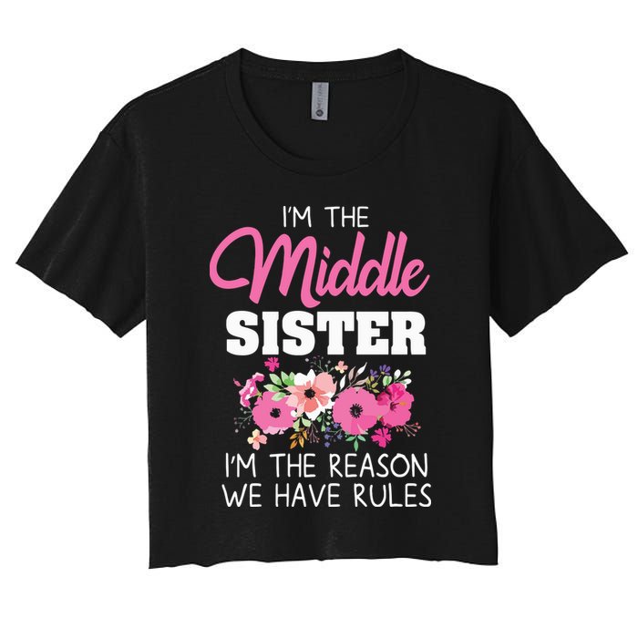 Middle Sister Shirts Im The Reason We Have Rules Matching Crop Top