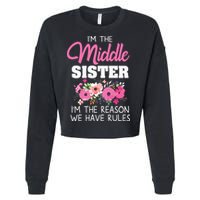 Middle Sister Shirts Im The Reason We Have Rules Matching Cropped Pullover Crew