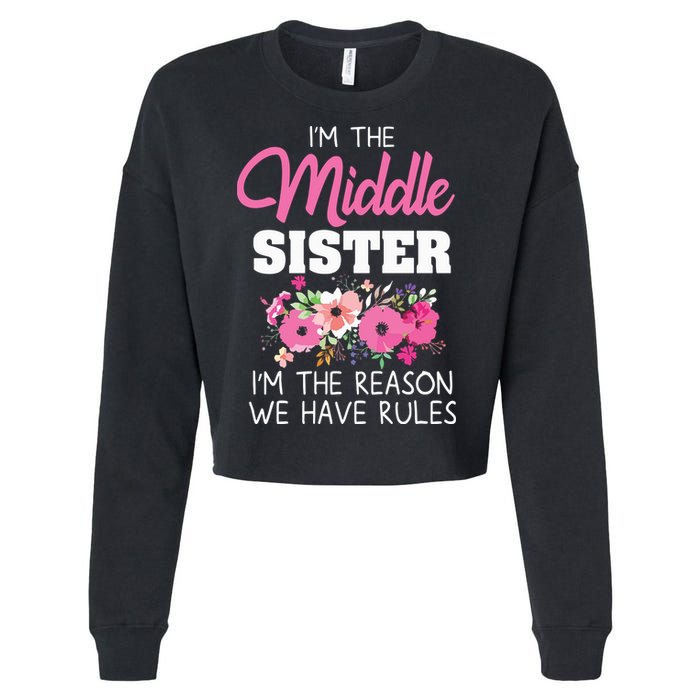 Middle Sister Shirts Im The Reason We Have Rules Matching Cropped Pullover Crew