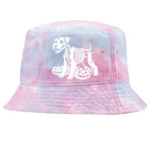 Miniature Schnauzer Skeleton Birthday Halloween Cute Gift Tie-Dyed Bucket Hat