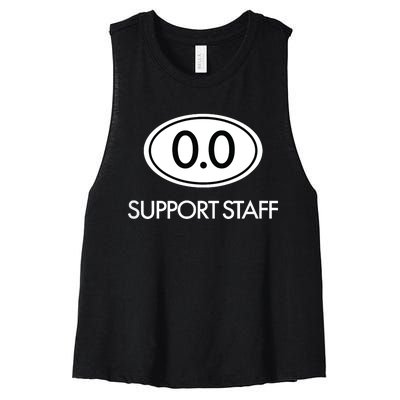 Marathon Support Staff 00 Circle T Women's Racerback Cropped Tank