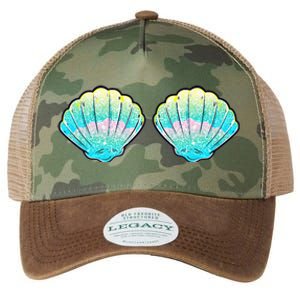 Mermaid Sea Shell Bra Birthday Costume Women Legacy Tie Dye Trucker Hat