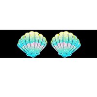 Mermaid Sea Shell Bra Birthday Costume Women Bumper Sticker