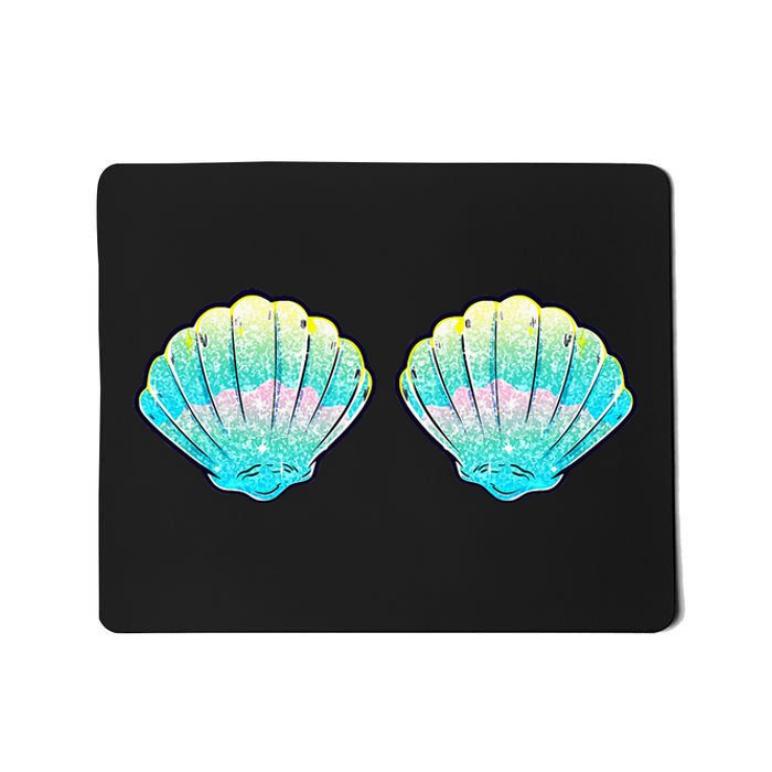 Mermaid Sea Shell Bra Birthday Costume Women Mousepad