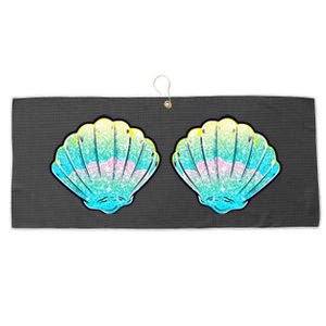 Mermaid Sea Shell Bra Birthday Costume Women Large Microfiber Waffle Golf Towel