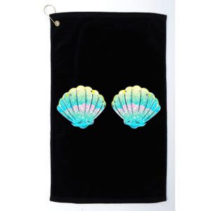 Mermaid Sea Shell Bra Birthday Costume Women Platinum Collection Golf Towel