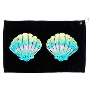 Mermaid Sea Shell Bra Birthday Costume Women Grommeted Golf Towel