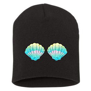 Mermaid Sea Shell Bra Birthday Costume Women Short Acrylic Beanie