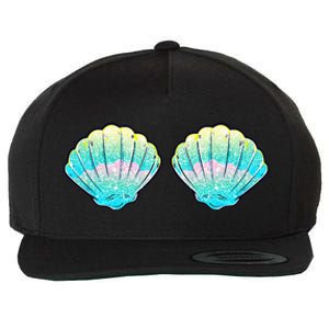 Mermaid Sea Shell Bra Birthday Costume Women Wool Snapback Cap