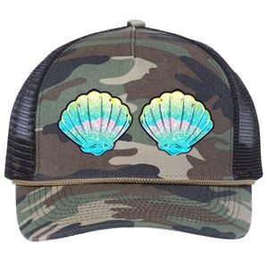 Mermaid Sea Shell Bra Birthday Costume Women Retro Rope Trucker Hat Cap