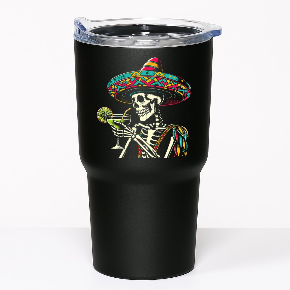 Mexican Skeleton Sombrero Cinco De Mayo Mexican Fiesta Party Tumbler