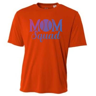 Mom Squad Sports Player Athletic Mothers Day Baseball Gift Cooling Performance Crew T-Shirt