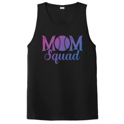 Mom Squad Sports Player Athletic Mothers Day Baseball Gift PosiCharge Competitor Tank