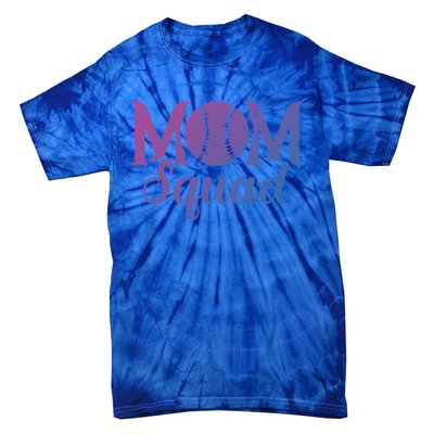 Mom Squad Sports Player Athletic Mothers Day Baseball Gift Tie-Dye T-Shirt