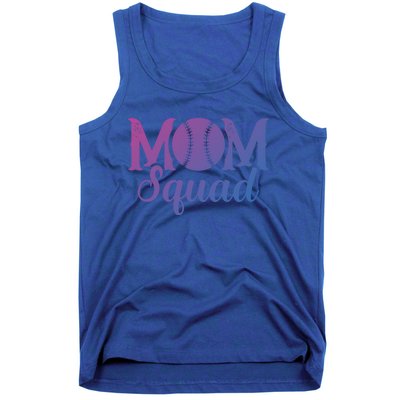 Mom Squad Sports Player Athletic Mothers Day Baseball Gift Tank Top