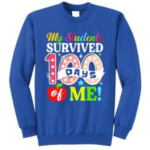 My Students Survived 100 Days Of Me Funny Gift Teachers Students Gift Sweatshirt