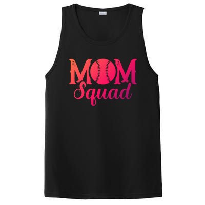 Mom Squad Sports Player Athletic Mothers Day Baseball Gift PosiCharge Competitor Tank