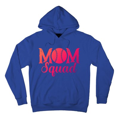 Mom Squad Sports Player Athletic Mothers Day Baseball Gift Hoodie