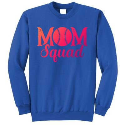 Mom Squad Sports Player Athletic Mothers Day Baseball Gift Sweatshirt