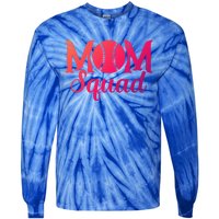 Mom Squad Sports Player Athletic Mothers Day Baseball Gift Tie-Dye Long Sleeve Shirt