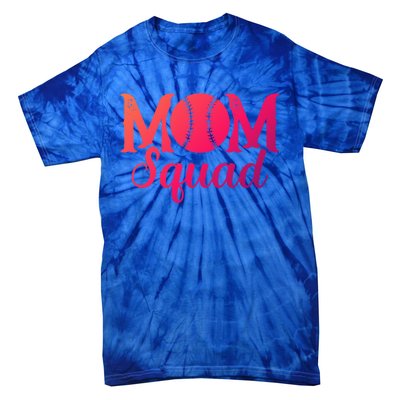 Mom Squad Sports Player Athletic Mothers Day Baseball Gift Tie-Dye T-Shirt