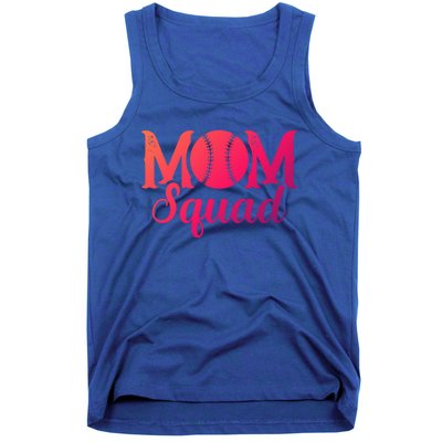 Mom Squad Sports Player Athletic Mothers Day Baseball Gift Tank Top