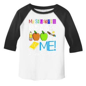 My Students Survived 100 Days Of Me Teacher Life Great Gift Toddler Fine Jersey T-Shirt