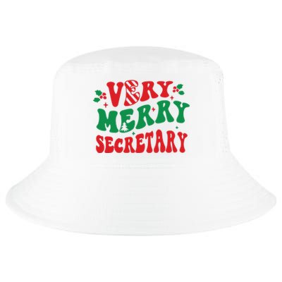 Merry Secretary School Christmas Cool Comfort Performance Bucket Hat