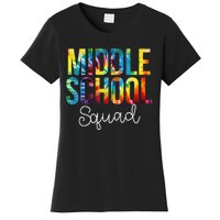 Middle School Squad Tie Dye Appreciation Day Back To School Women's T-Shirt