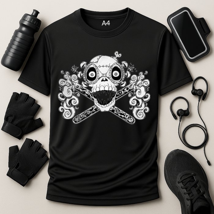 Mad Science Skull And Crossbones Performance Shirt
