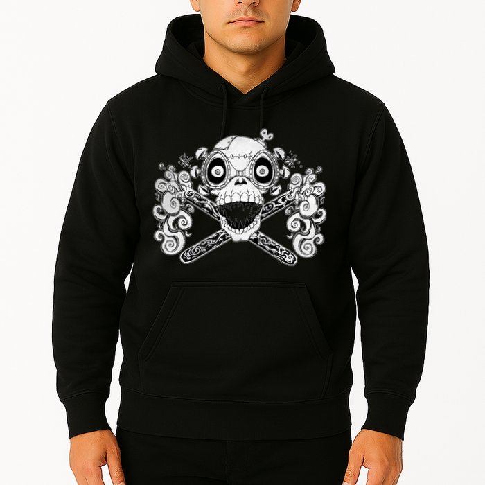 Mad Science Skull And Crossbones Hoodie