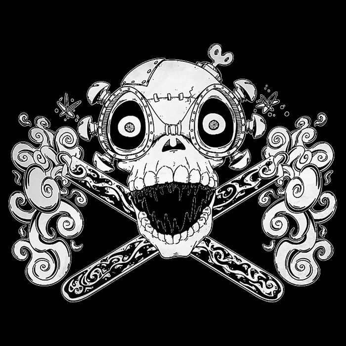 Mad Science Skull And Crossbones Hoodie