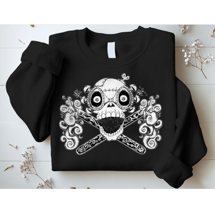 Mad Science Skull And Crossbones Sweatshirt