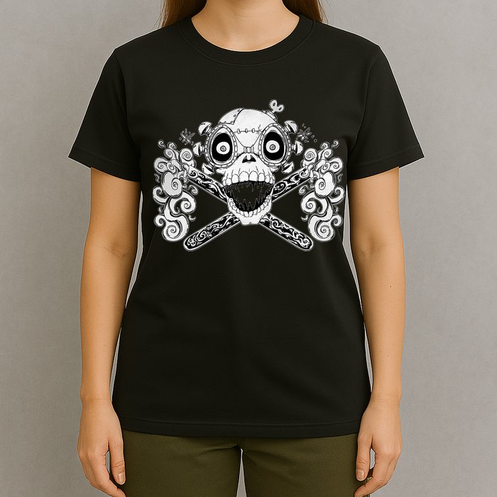 Mad Science Skull And Crossbones T-Shirt