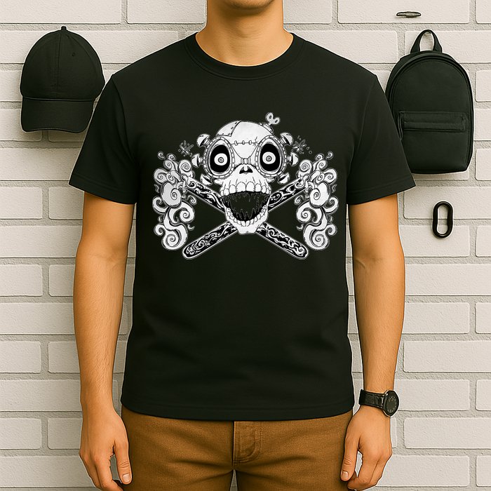 Mad Science Skull And Crossbones T-Shirt