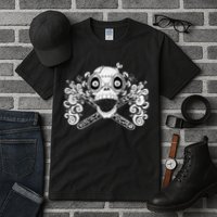 Mad Science Skull And Crossbones Tall T-Shirt